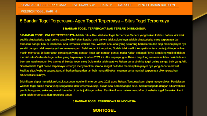 Agen Togel Terpercaya, Bandar Togel Terpercaya, Daftar Togel