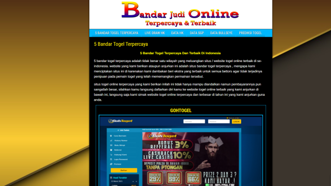 Bandar Togel Bet 100 Perak Diskon Terbesar 2022