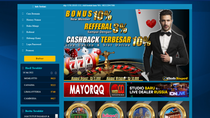 Keuntungan Hadiah 4D Agen Togel Online Paling besar