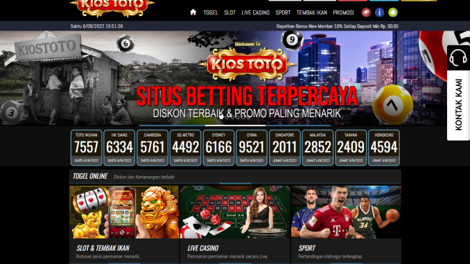 Tempat Pasang Togel Online Paling dipercaya 2022