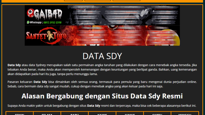 data sdy