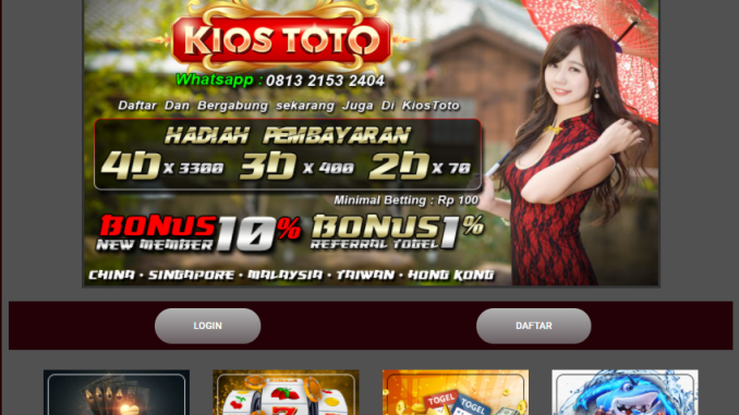 tempat pasang togel online